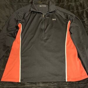 Under Armour Women’s Black Performance top with coral Accents
